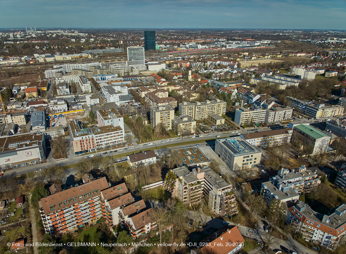20.02.2023 - Copterfotos und Luftbilder von Berg am Laim